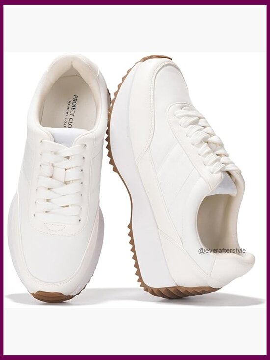 Shoes - Memory Foam Lightweight Lace Up Fashion Sneakers